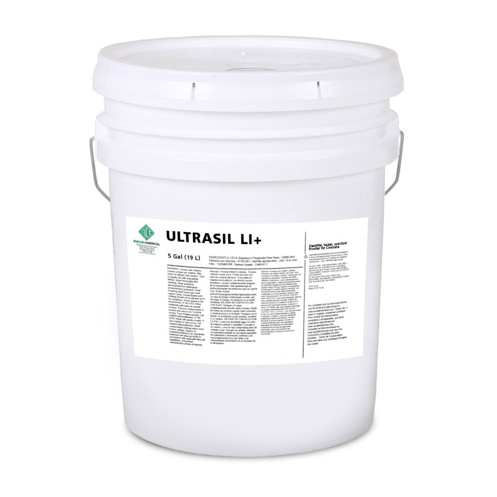Euclid UltraSil Li+ Concrete Densifier, Sealer & Dustproofer – 5 Gallon Pail