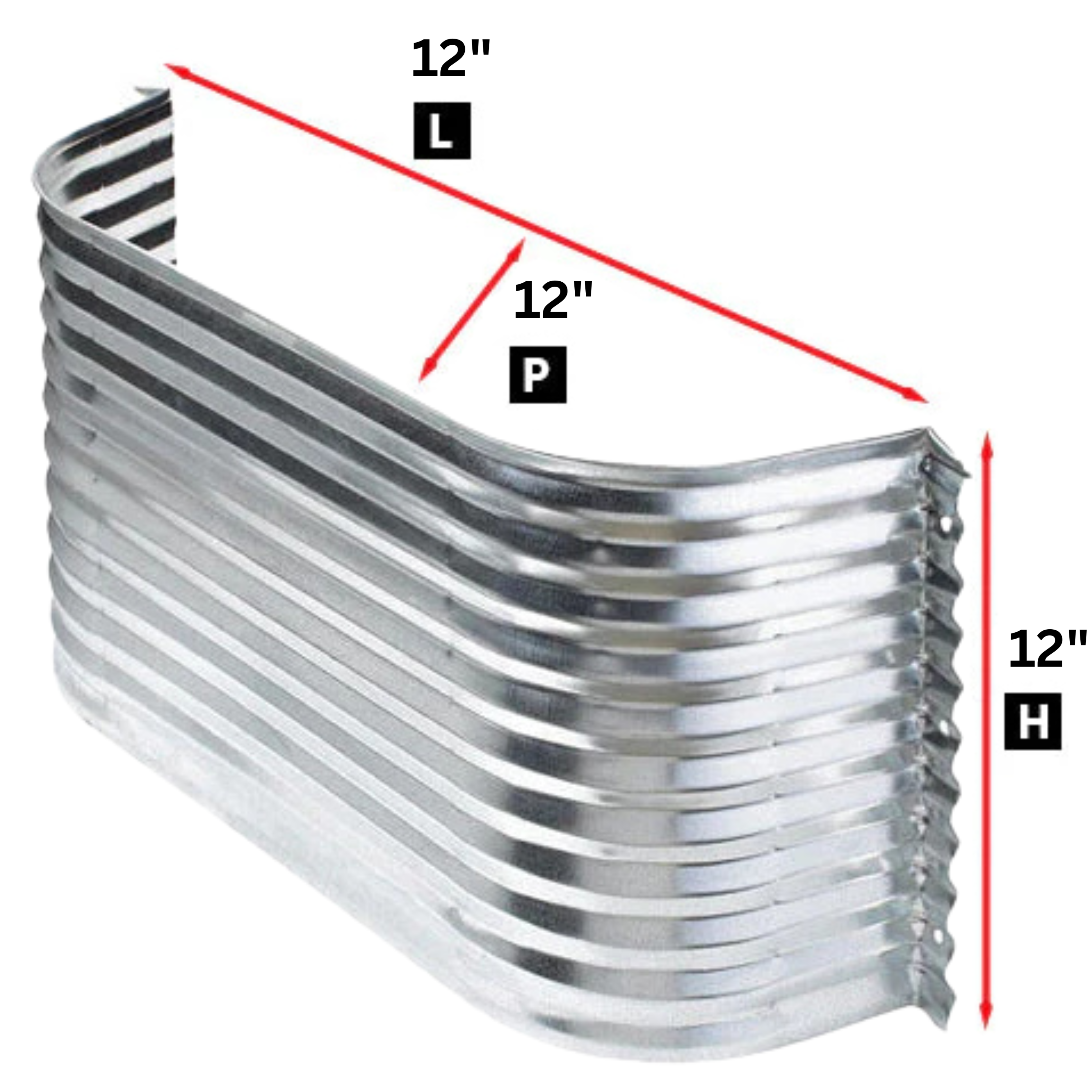 Window Well 12" L X 12" P X 12" H