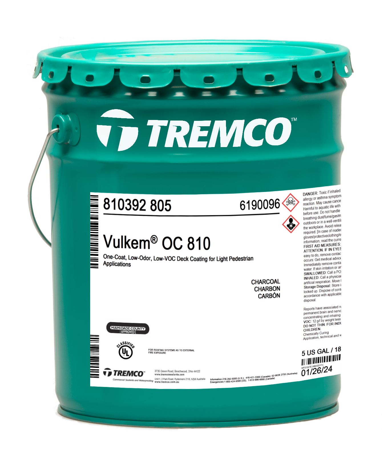 Vulkem® OC810 One-Coat Pedestrian Deck Coating
