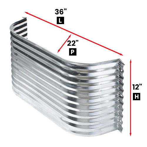 WINDOW WELL 36" L X 22" P X 12 "H