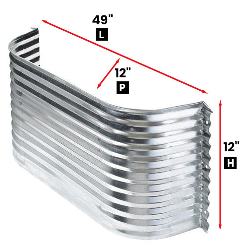 WINDOW WELL 49" L X 12"P X 12"H