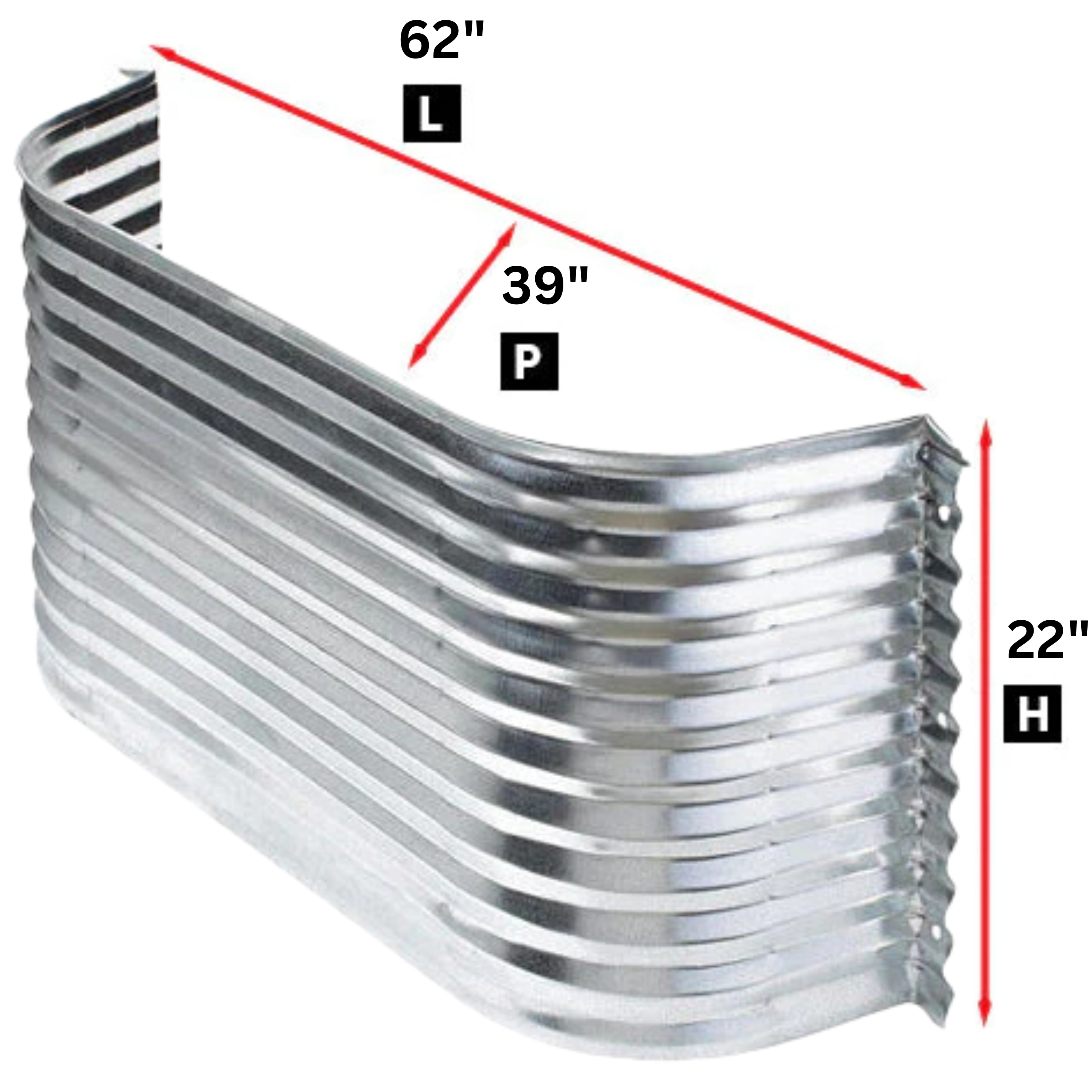 WINDOW WELL 62"L X 39"P X 22"H