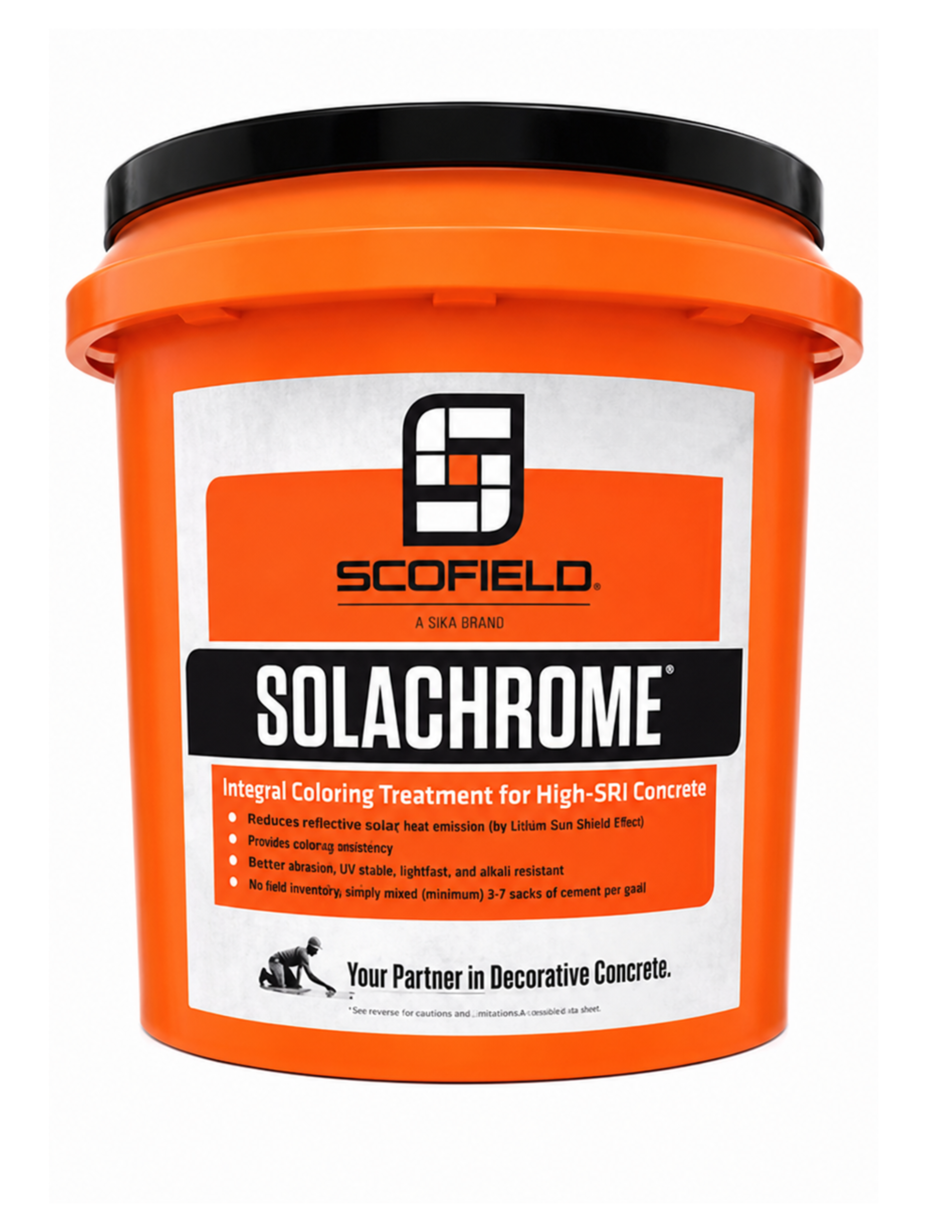 SOLACHROME Integral Coloring Treatment for High-SRI Concrete