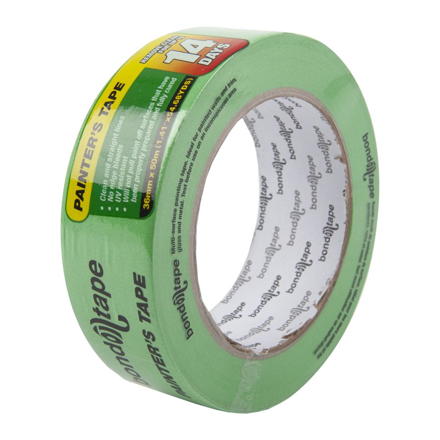 PAINTERS TAPE 36MM X 50M GREEN