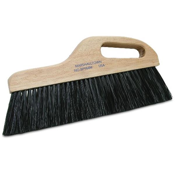 12" Black Poly Finishing Broom-Medium