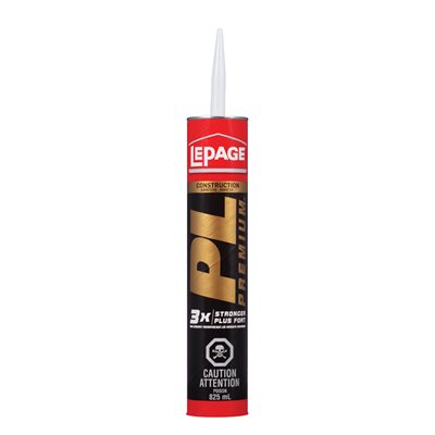 Construction Adhesive Pl Premium 3X 825ml Lepage