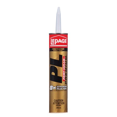 Adhesive Pl Premium Fast Grab/8X 296ml Lepage 1417396